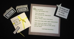 Placeringskort, inbjudningskort, kalligrafi och kondoleanskort
